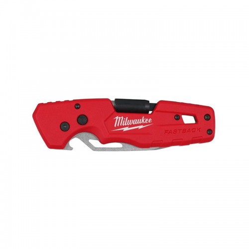 Нож складной FASTBACK MILWAUKEE 5 в 1 с серейторным лезвием 75мм