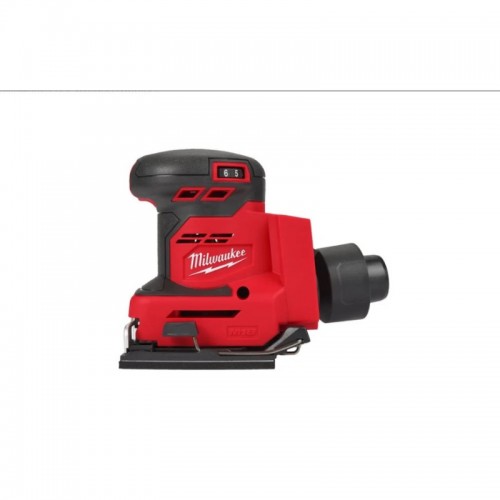 Шлифмашина вибрационная аккумуляторная MILWAUKEE M18 BQSS-0 (каркас)
