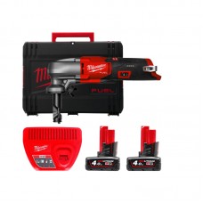 Ножиці по металу акумуляторні безщітковий MILWAUKEE M12 FNB16-402X (ЗУ+2акк.Х4Ач+HDкейс)