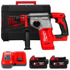 Перфоратор аккумуляторный бесщёточный SDS-PLUS MILWAUKEE M18 BLHX-502X (2,3 Дж) (ЗУ+2ак.Х5Ач+HDкейс)