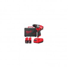Дрель-шуруповёрт аккумуляторная бесщёточная MILWAUKEE M12 FDD2-202X (37Нм)(ЗУ+2акк.Х2Ач+HDкейс)