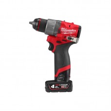 Дрель-шуруповерт аккумуляторная бесщёточная MILWAUKEE M12 FDD2-402X (45 Нм) (ЗУ+2ак.Х4Ач+HDкейс)