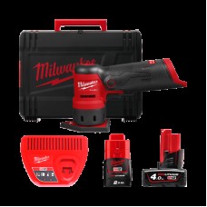 Шлифмашина вибрационная аккумуляторная бесщёточная MILWAUKEE M12 FDSS-422X (ЗУ+2акк.+HDкейс)
