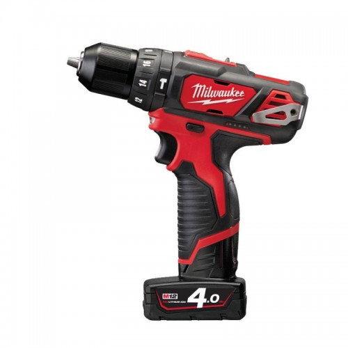 Дрель-шуруповерт аккумуляторная ударная MILWAUKEE M12 BPD-202C (30 Нм) (ЗУ+1ак.Х2Ач+кейс)