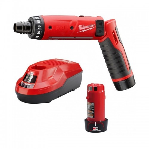 Аккумуляторная отвертка MILWAUKEE M4 D-202B крут. мом. 5 Нм