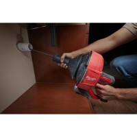 Машина прочистная аккумуляторная MILWAUKEE M12 BDC6-0C трос 6м (каркас+ведро)