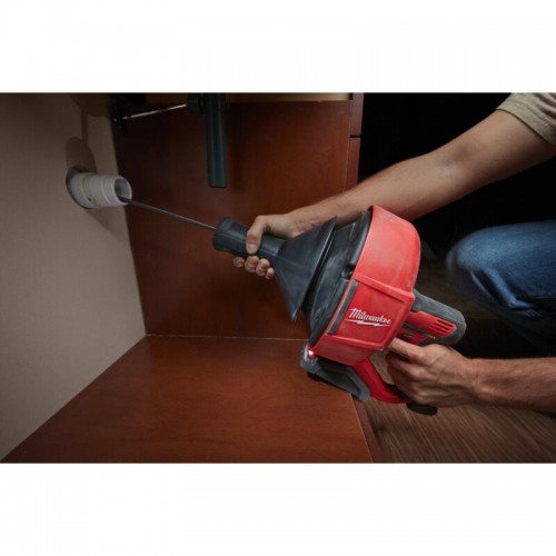 Машина прочистная аккумуляторная MILWAUKEE M12 BDC6-202C трос 6м (ЗУ+2акк.Х2Ач+ведро)