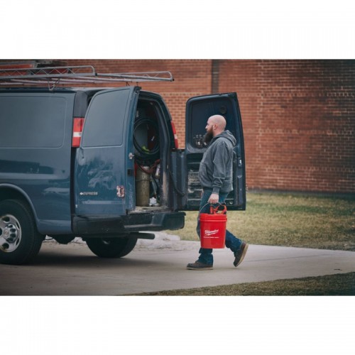 Машина прочистная аккумуляторная MILWAUKEE M12 BDC8-202C трос 8м (ЗУ+2акк.Х2Ач+ведро)