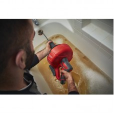 Машина прочистная аккумуляторная MILWAUKEE M12 BDC8-202C трос 8м (ЗУ+2акк.Х2Ач+ведро)