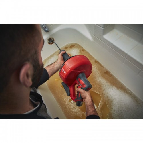 Машина прочистная аккумуляторная MILWAUKEE M12 BDC8-202C трос 8м (ЗУ+2акк.Х2Ач+ведро)
