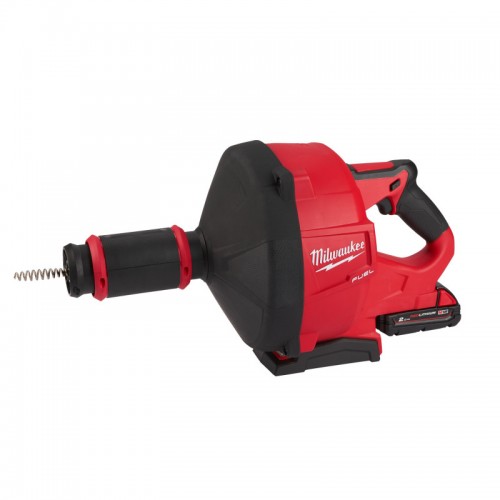 Машина прочистная аккумуляторная MILWAUKEE M18 FDCPF10-201C трос 10мм (ЗУ+1акк.Х2Ач+ведро)