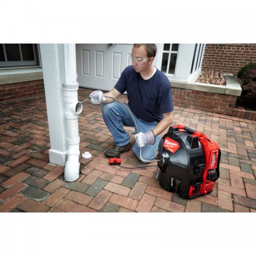 Машина прочистная аккумуляторная ранцевая MILWAUKEE M18 FFSDC10-0 трос 10мм (каркас)
