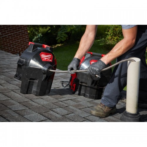 Машина прочистная аккумуляторная ранцевая MILWAUKEE M18 FFSDC16-502 трос 16мм (ЗУ+2акк.Х5Ач)