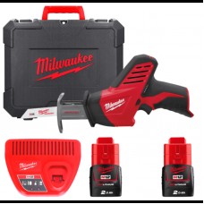 Пила сабельная аккумуляторная MILWAUKEE M12 C12 HZ-202С (ЗУ+2акум.Х2Ач+кейс)