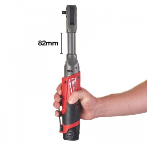 Трещётка аккумуляторная бесщёточная удлинённая MILWAUKEE 3/8\" (75 Нм) M12 FIR38LR-0 (каркас)