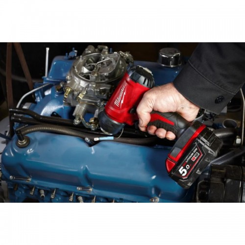 Пистолет горячего воздуха - фен аккумуляторный MILWAUKEE M18 BHG-502C (ЗУ+2акк.Х5Ач+кейс)