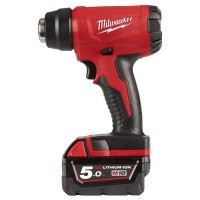 Пистолет горячего воздуха - фен аккумуляторный MILWAUKEE M18 BHG-502C (ЗУ+2акк.Х5Ач+кейс)