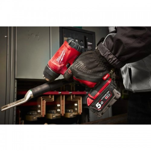 Пистолет горячего воздуха - фен аккумуляторный MILWAUKEE M18 BHG-502C (ЗУ+2акк.Х5Ач+кейс)