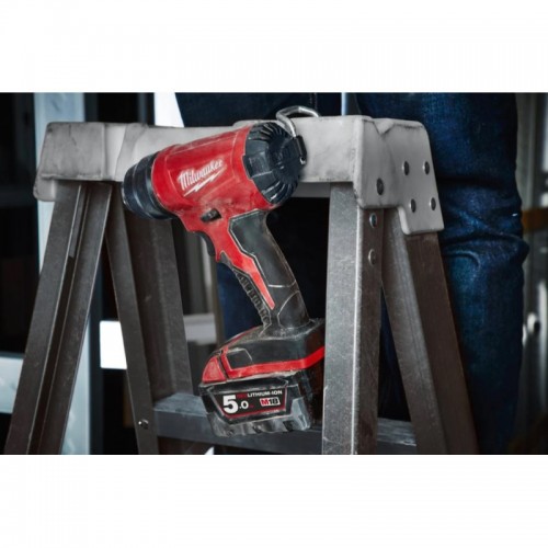 Пистолет горячего воздуха - фен аккумуляторный MILWAUKEE M18 BHG-502C (ЗУ+2акк.Х5Ач+кейс)