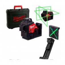 Нивелир лазерный аккумуляторный 3D MILWAUKEE M12 3PL-0C (360˚, зелёный луч)