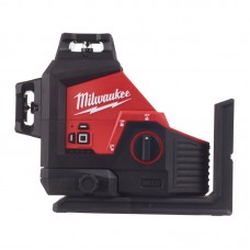 Нивелир лазерный аккумуляторный 3D MILWAUKEE M12 3PL-0C (360˚, зелёный луч)