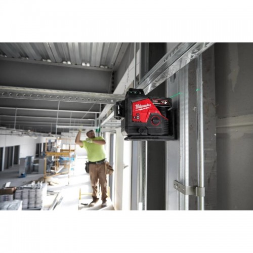 Нивелир лазерный аккумуляторный 3D MILWAUKEE M12 3PL-0C (360˚, зелёный луч)