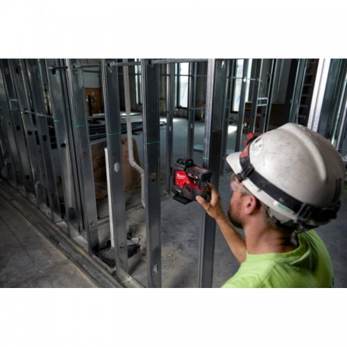 Нивелир лазерный аккумуляторный 3D MILWAUKEE M12 3PL-0C (360˚, зелёный луч)
