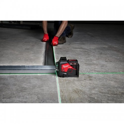 Нивелир лазерный аккумуляторный 3D MILWAUKEE M12 3PL-0C (360˚, зелёный луч)