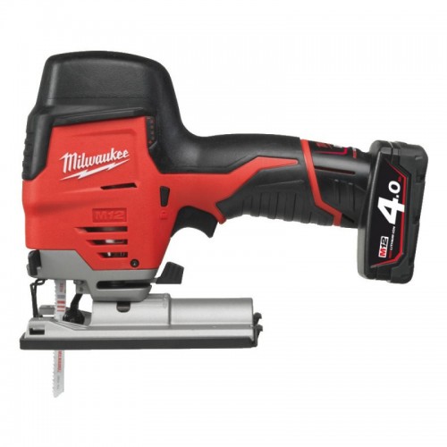 Пила лобзиковая аккумуляторная MILWAUKEE M12 JS-402B (ЗУ+2акк.Х4Ач+сумка)