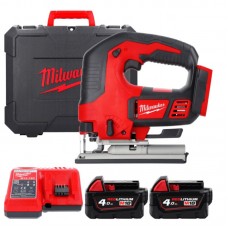 Пила лобзиковая аккумуляторная MILWAUKEE M18 BJS-402C (ЗУ+2акк.Х4Ач+кейс)