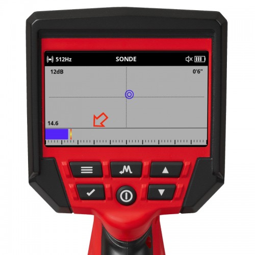Локатор аккумуляторный MILWAUKEE M12 PL-201C (ЗУ+1акк.Х2Ач+кейс)