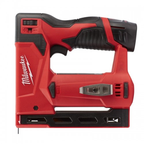 Степлер скобозабивной аккумуляторный MILWAUKEE M12 BST-0 (каркас)