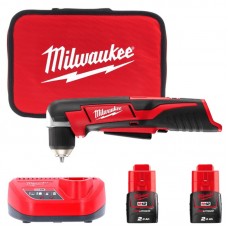 Дрель угловая аккумуляторная MILWAUKEE C12 RAD-202В (12Нм)(ЗУ+2акк.Х2Ач+сумка)