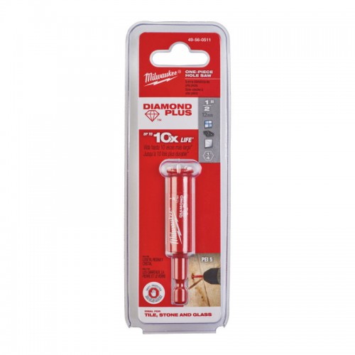 Коронка алмазная Diamond Plus MILWAUKEE, Ø12мм (1/4 Hex)
