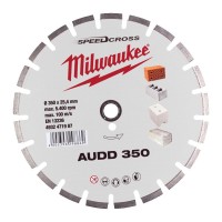 Диск алмазный Speedcross MILWAUKEE AUDD 350, Ø350мм (бетон, кирпич, асфальт)