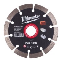 Диск алмазный MILWAUKEE DU 125, Ø125мм (кирпич, бетон)