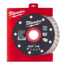 Диск алмазный MILWAUKEE DUT 115, Ø115мм (керамическая плитка/чистый рез)