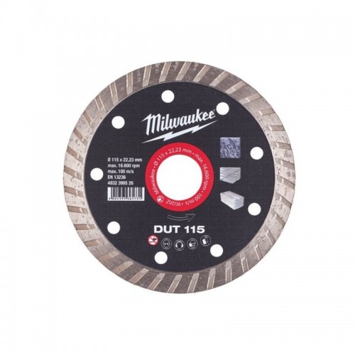 Диск алмазный MILWAUKEE DUT 115, Ø115мм (керамическая плитка/чистый рез)