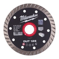 Диск алмазный MILWAUKEE DUT 125, Ø125мм (керамическая плитка/чистый рез)