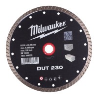Диск алмазный MILWAUKEE DUT 230, Ø230мм (керамическая плитка/чистый рез)