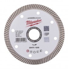 Диск алмазный Speedcross MILWAUKEE DHTi 125, Ø125мм (керамическая плитка/чистый рез)