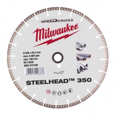 Диск алмазный Speedcross STEELHEAD™ 350 MILWAUKEE, Ø350мм, (металл, нержавейка)