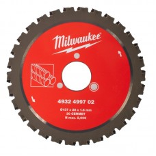 Диск пильный по металлу MILWAUKEE для резака арматуры Ø137x28x1,6мм, 30зуб
