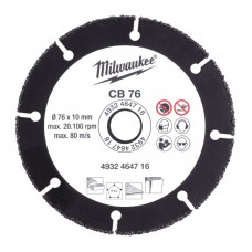 Диск абразивный сегментированный CB76 MILWAUKEE, Ø76мм