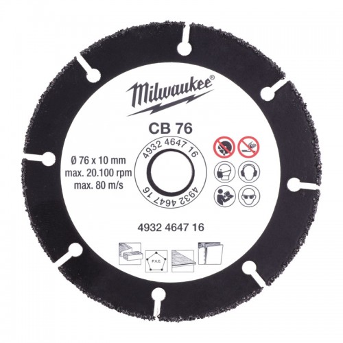 Диск абразивный сегментированный CB76 MILWAUKEE, Ø76мм
