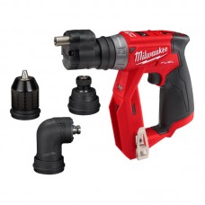 Дрель-шуруповерт аккумуляторная бесщеточная MILWAUKEE M12 FDDXKIT-202X,34Нм (4насадки+ЗУ+2Х2Ач+кейс)