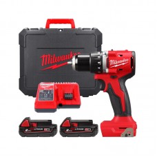 Дриль-шуруповерт акумуляторна безщіткова MILWAUKEE M18 BLDDRC-202С (60Нм) (ЗУ+2акк.Х2Ач+кейс)