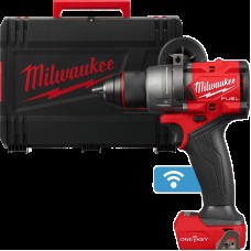 Дрель-шуруповёрт аккумуляторная бесщёточная ударная MILWAUKEE M18 ONEPD3-0X (158Нм) (каркас+HDкейс)