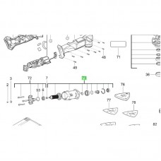 Двигун в зборі до M18FMT/Milwaukee