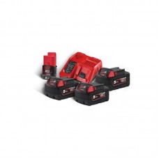Энергокомплект MILWAUKEE M18 NRG-503 (ЗУ M12-18FC+3акк.Х5А В5) + подарок аккумулятор M12 B2